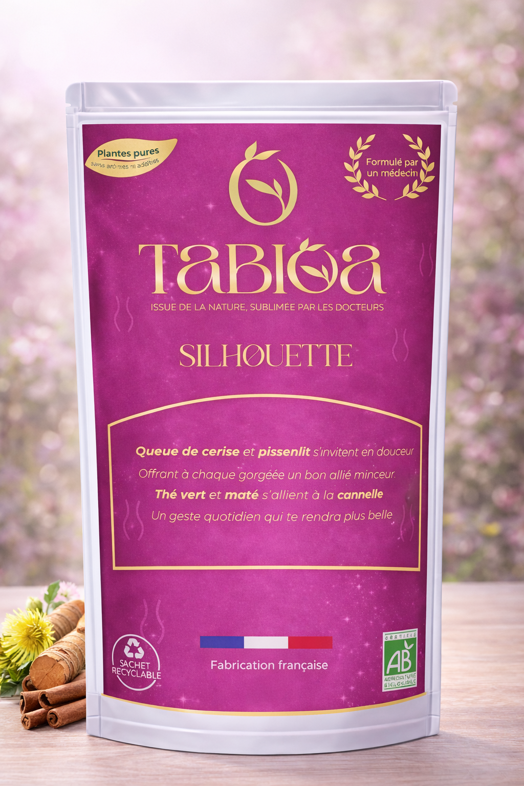 Infusion Tabioa silhouette, infusion biologique pour accompagner l’équilibre naturel